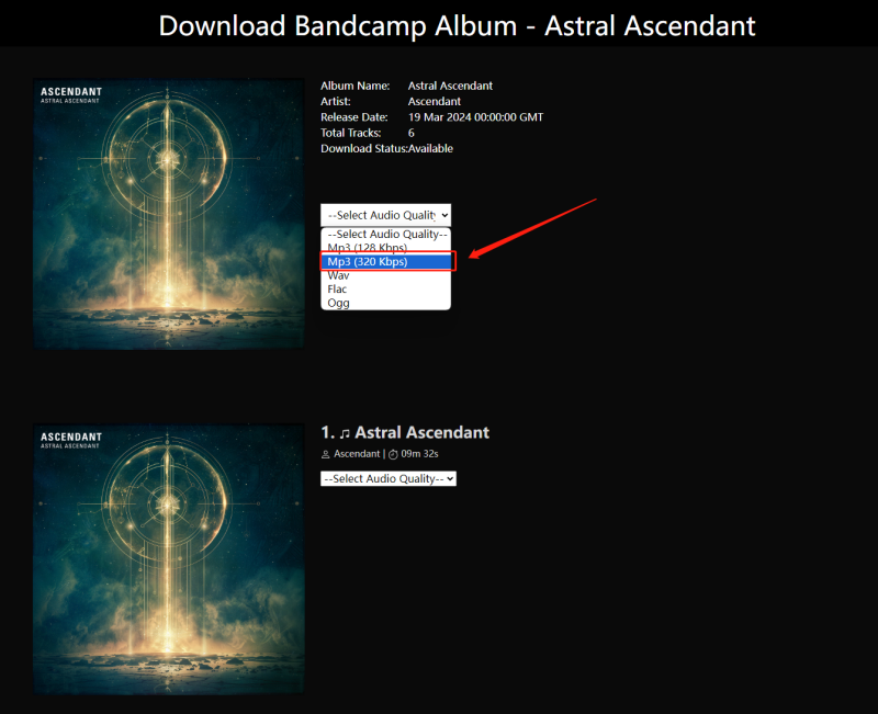 Bandcamp Downloader MP3