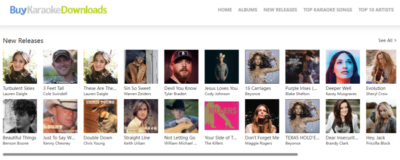 Download Karaoke Songs on BuyKaraokeDownloads