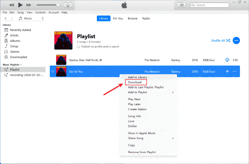 Download Apple Music Offline on iTunes