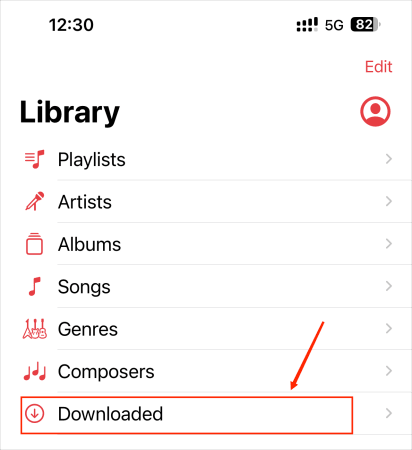 Access Donloaded Apple Music