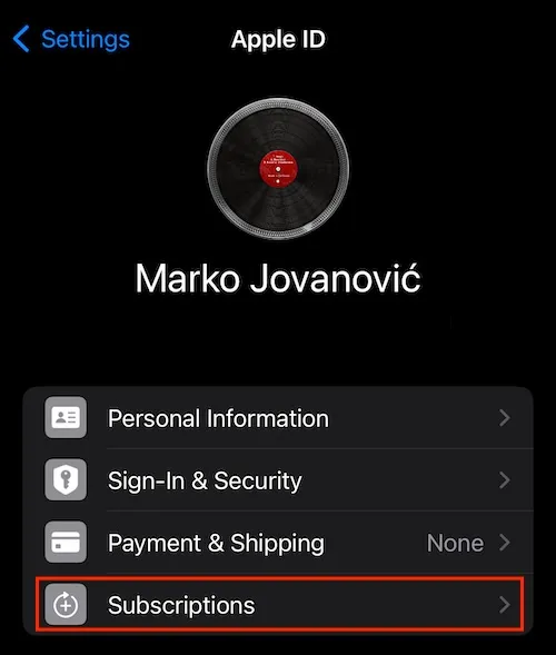 Cancel Amazon Music on iPhone