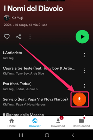 Download Spotify Music on Android