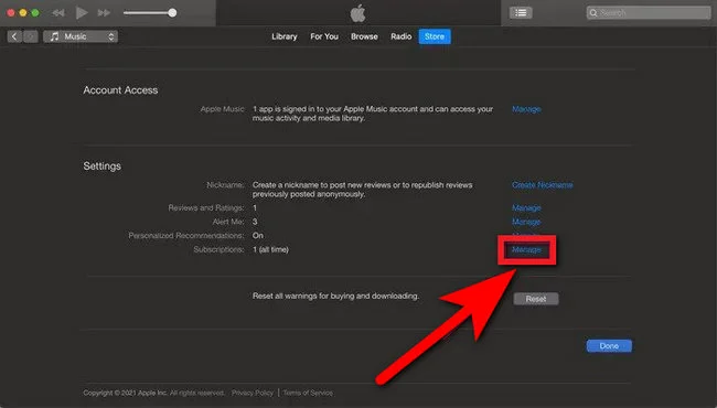 Cancel Amazon Music Unlimited via iTunes