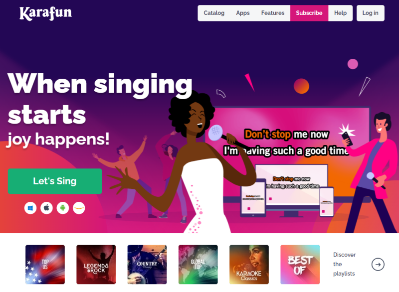 Download Karaoke Songs on KaraFun