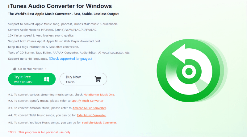 Noteburner iTunes Music Ripper