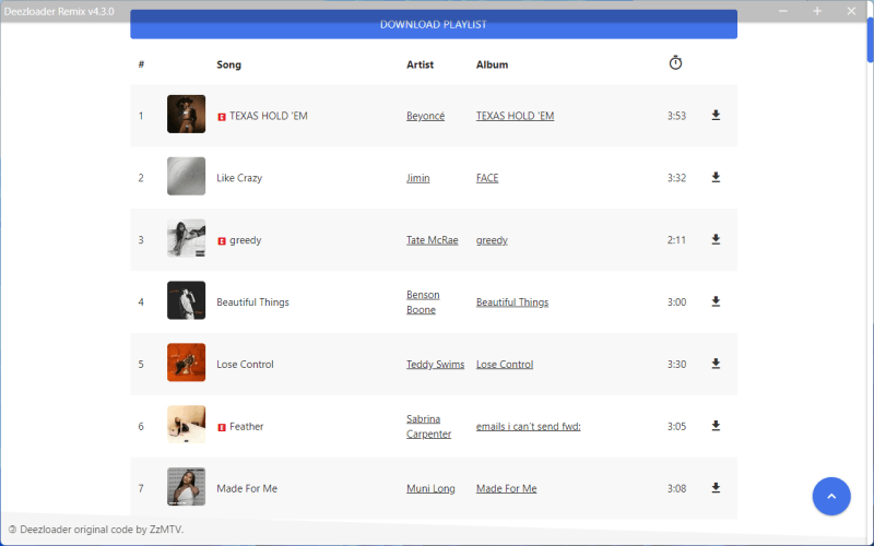 Search Music on Deemix