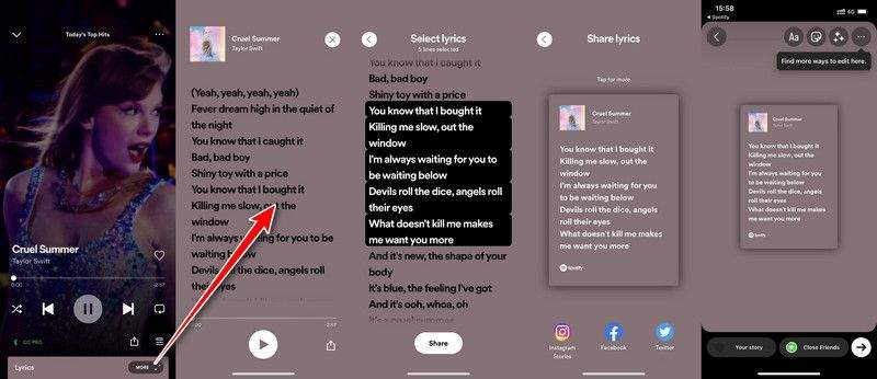See Spotify Lyrics on Mobile