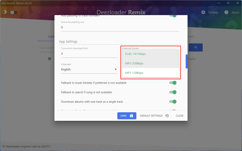 Set the Output Format