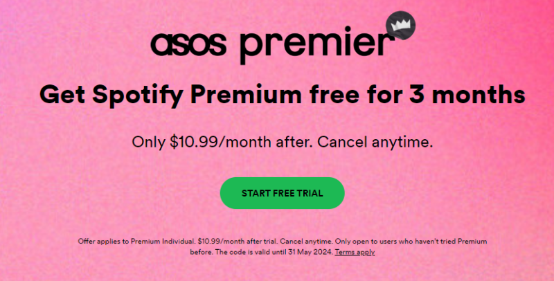 Spotify Free Trail
