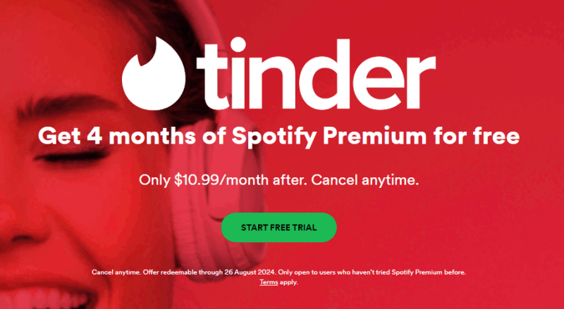 Tinder Spotify Free Premium