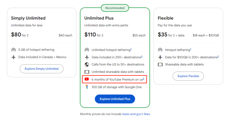 Get YouTube Premium Free Trial with Google Fi
